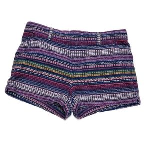 Gap Womens Size 4 City Fit Striped Multi Colored Boho Style Shorts,